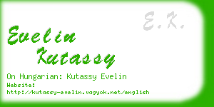 evelin kutassy business card